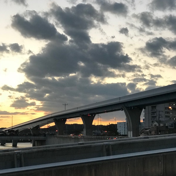 シーサイドライン夕景