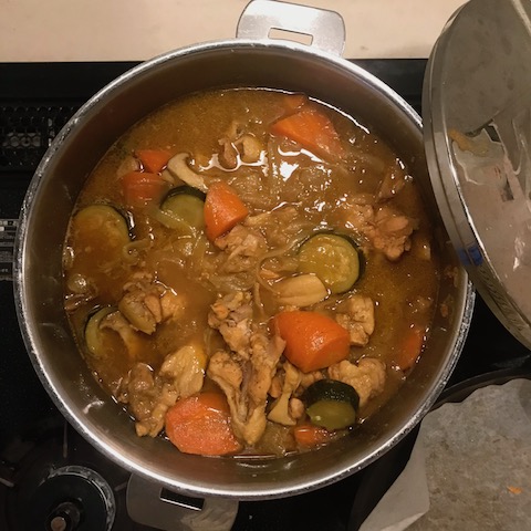 出来上がったカレー