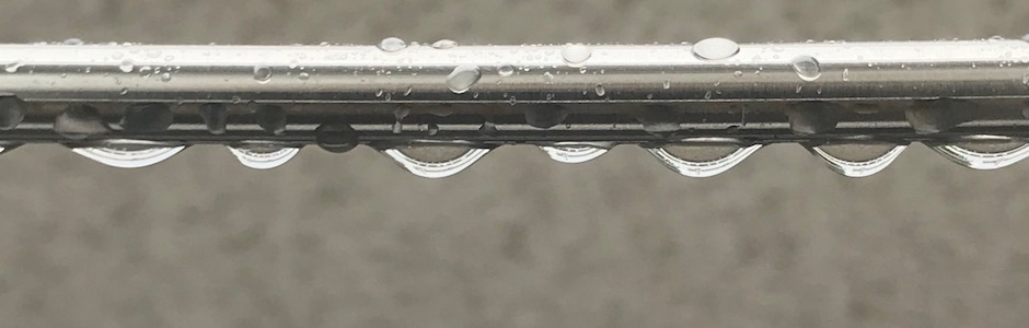 ベランダの水滴