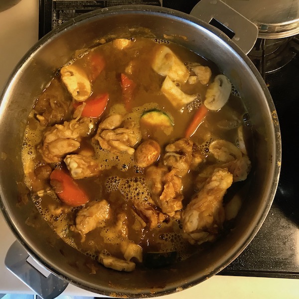完成したカレー