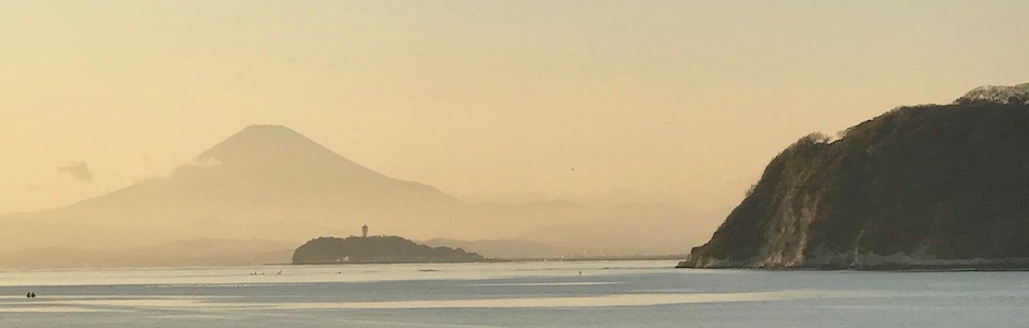 江ノ島と富士山