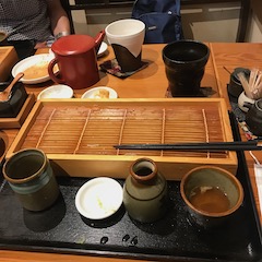 食べ終わった板そば