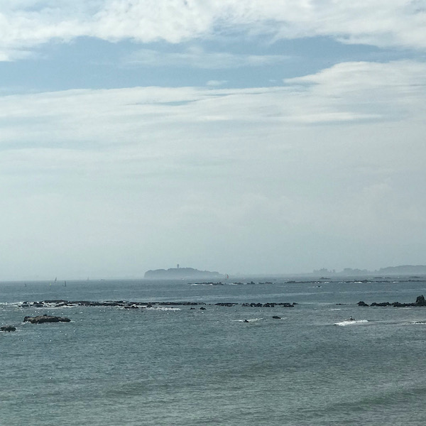 葉山公園から見えた江ノ島
