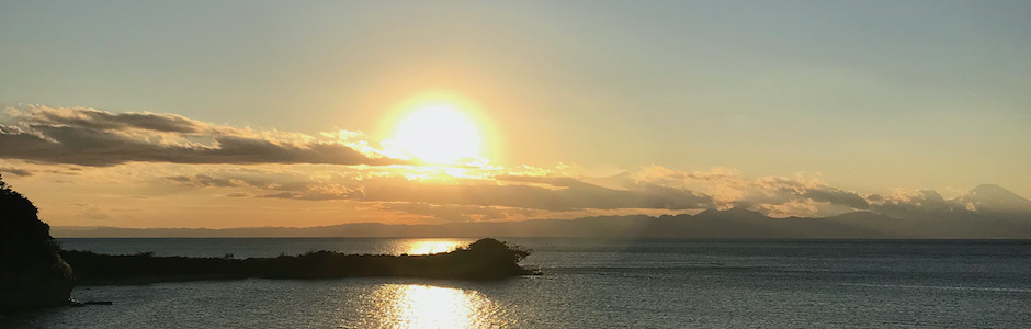 長者ヶ崎の夕照