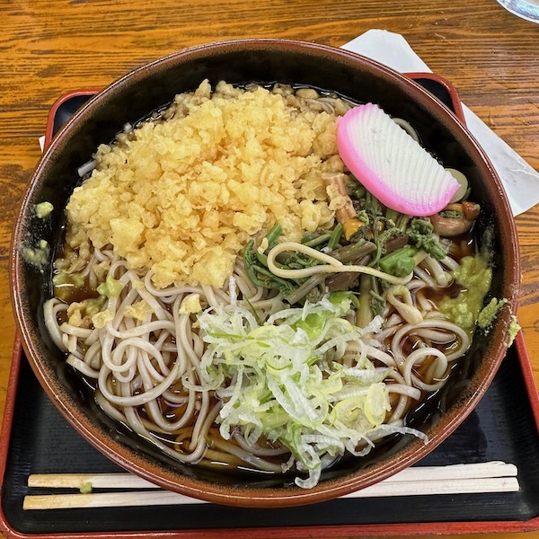 冷やしたぬきそば、中盛り