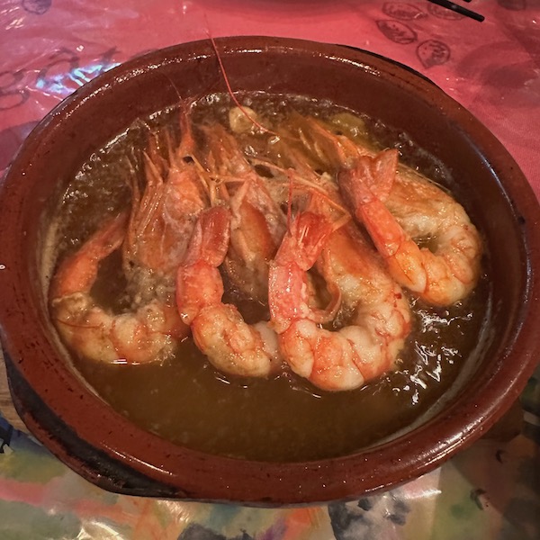 エビのアヒージョ