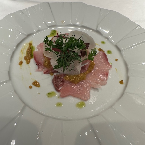 寒鰤のカルパッチョ