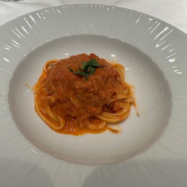 カニのスパゲティ