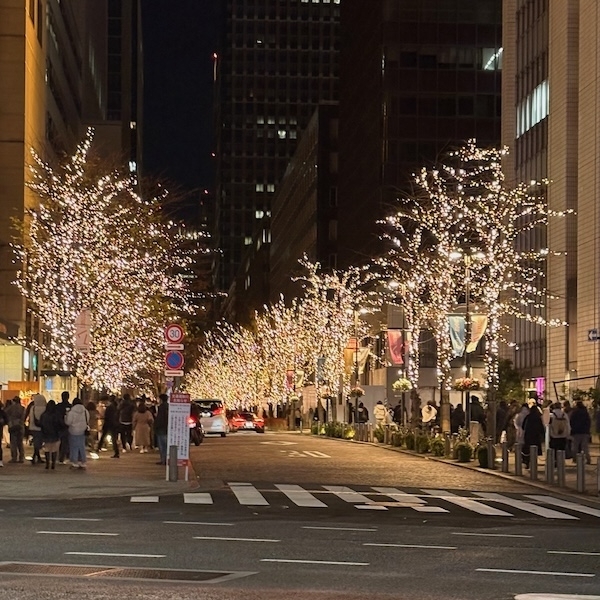 仲通りのイルミネーション