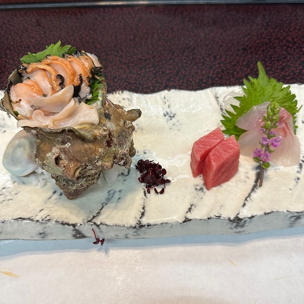 サザエと刺身