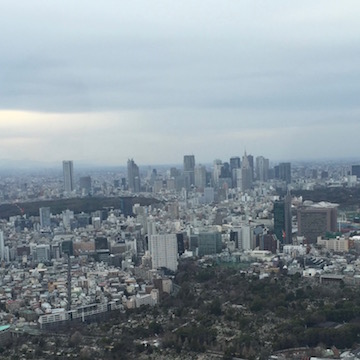 六本木ヒルズから見た新宿副都心