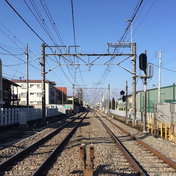 西武新宿線、上石神井駅踏切
