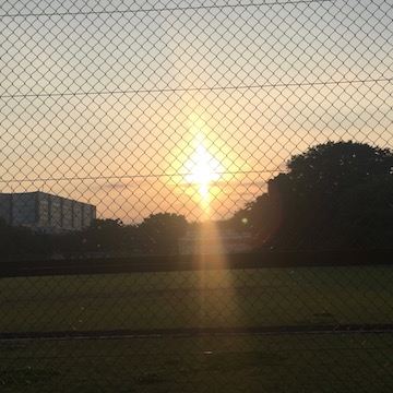黄昏の野球場