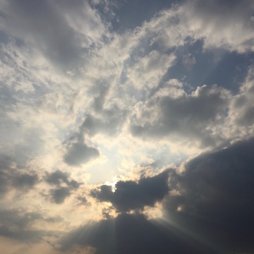 黄昏前の空