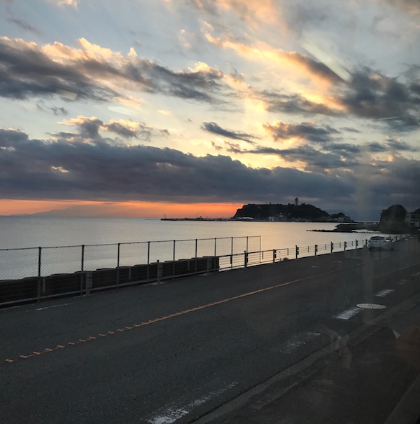 江ノ島夕照