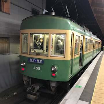 江ノ電。古い車両