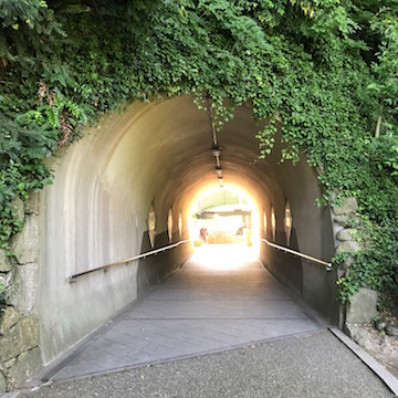 金沢文庫に続く隧道