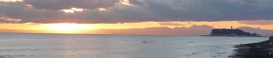 江の島夕景