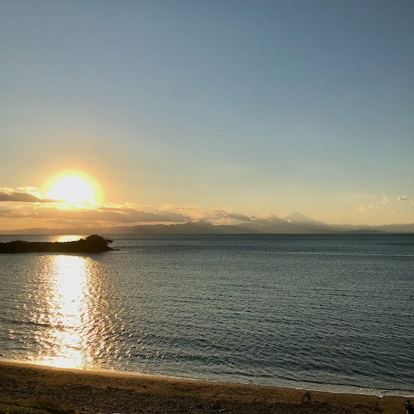 長者ヶ崎の夕照