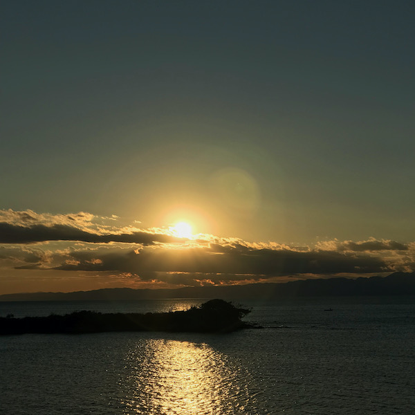夕日