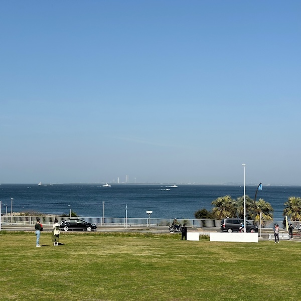 横須賀美術館から眺める浦賀水道