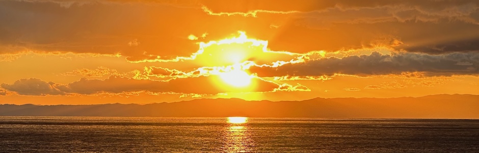 稲村ヶ崎、夕照