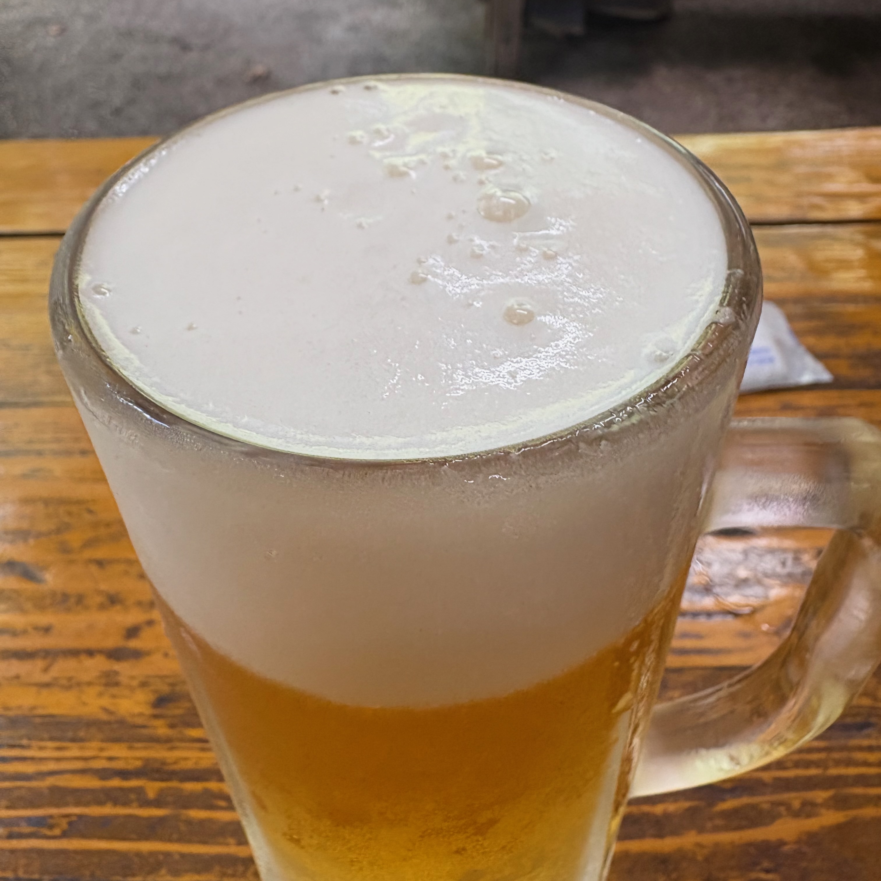 生ビール、中ジョッキ