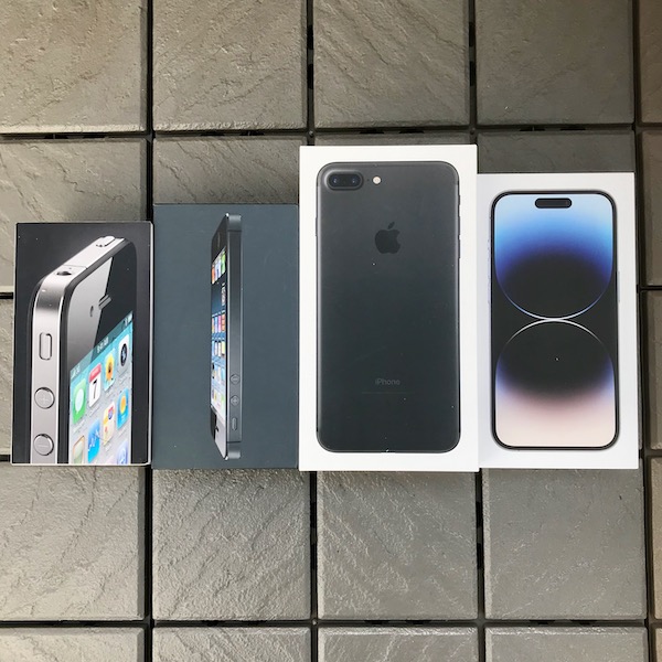 歴代iPhonenoの箱