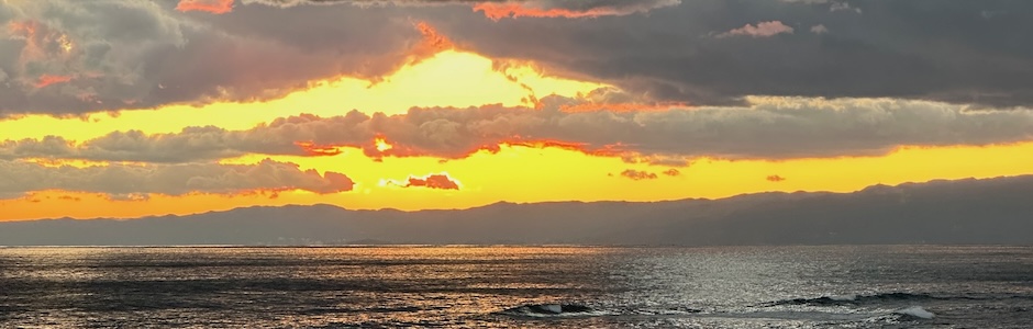 黄昏の稲村ヶ崎